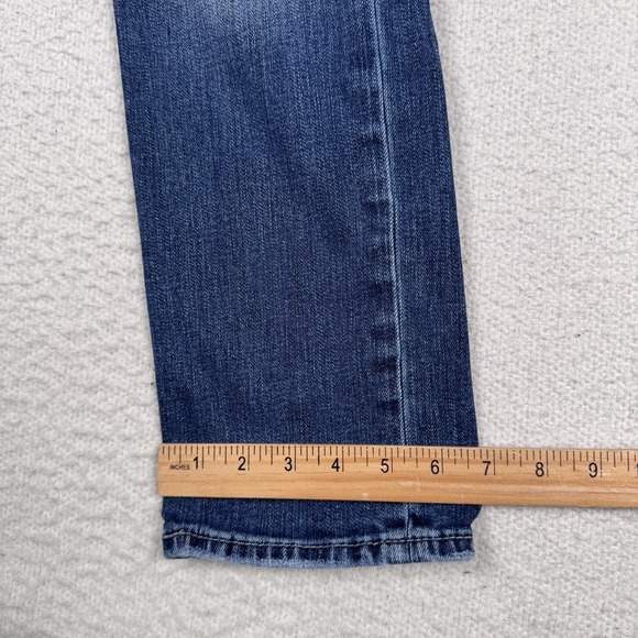 BKE Jeans Men's 30X30 Alec Straight Leg Distressed‎ Whiskered Blue Denim - Picture 7 of 11